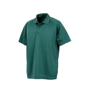 Spiro Unisex Adults Impact Performance Aircool Polo Shirt / Bottle Green